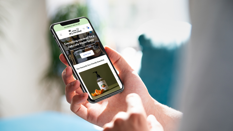 Cow & Coconut mobile website